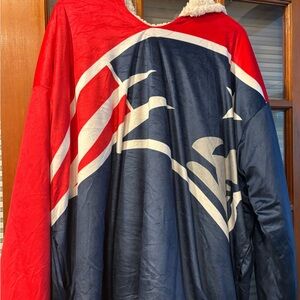 New England Patriots Fleece lined Poncho